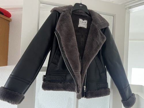 Fur leather jacket - jacket, 11-12