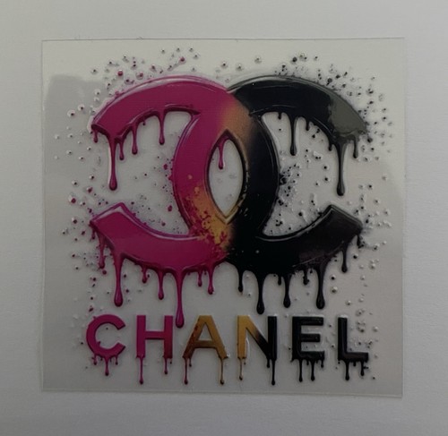 Chanel logo uvdtf sticker - chanel,