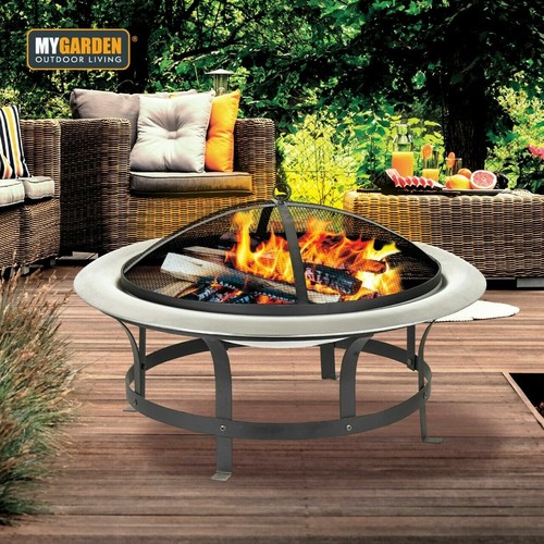 Folding steel fire pit - fire,