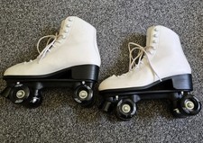 No Fear Figure White Quad Roller Skates UK Size 7