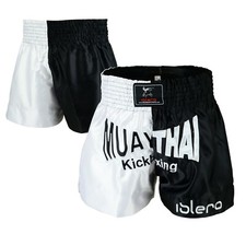 ISLERO Muay Thai Fight Shorts MMA Kick Boxing Grappling Martial Arts Gear UFC H