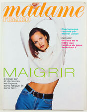 CLAUDIA MASON 1990's issue MADAME FIGARO magazine Marcel Jullian FRENCH FASHION