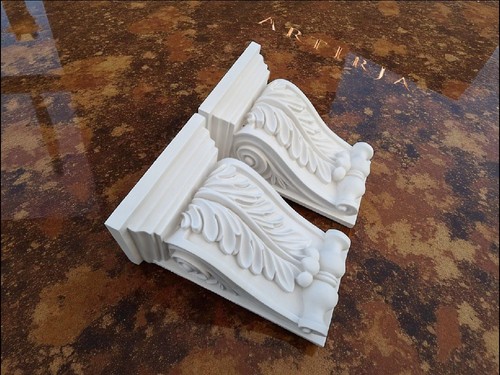 Acanthus leaf corbels pair - acanthus,