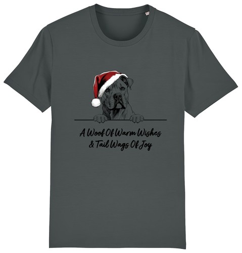 American bulldog christmas dog - american,