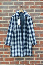 New APC Ladies Check Wool Poupée Coat UK6 US2 EU34 A.P.C Check