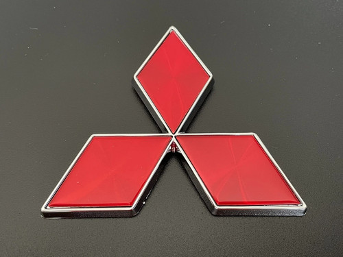 Red mitsubishi badge - mitsubishi,