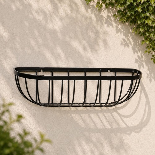 Metal wall trough - metal, planter