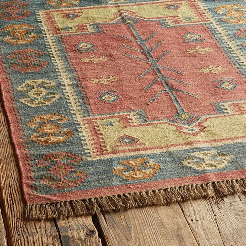 Wool kilim jute - wool,