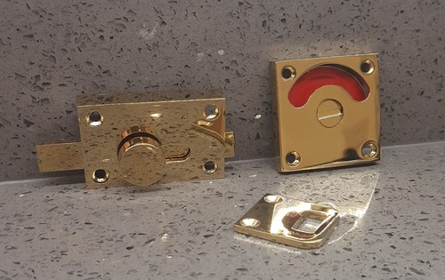 Brass vacant engaged - engaged, toilet