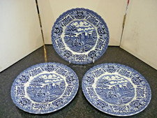 Vintage British Anchor Old country castles 3x Side  Plates 6.5""