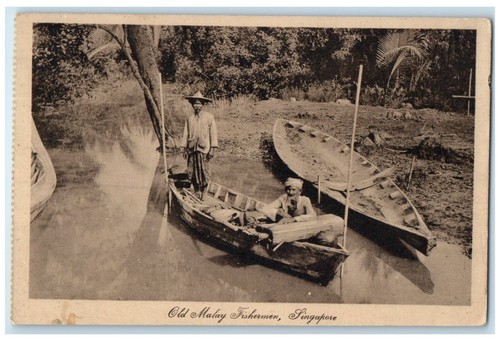 C1940 boating old malay - old,