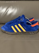 Adidas Originals Hamburg Trainers Blue/Orange/Yellow Size UK 10 Model GY9427