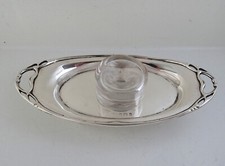 Art Nouveau Silver Inkwell Birmingham 1904