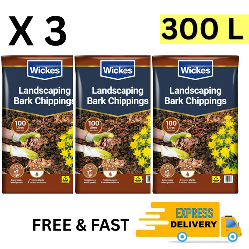 300l garden bark chippings - bark,