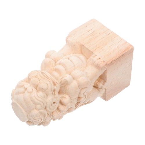 Wooden bridge finials lion - wooden,