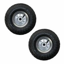 2 PACK 10" REPLACEMENT SPARE WHEEL TYRE 4.10/3.50-4 GARDEN TOOL CART SACKBARROW