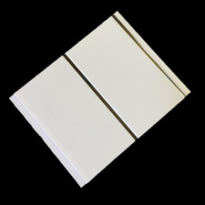 12 Gloss White Chrome Bathroom Shower Ceiling Panels Wet Wall PVC Cladding