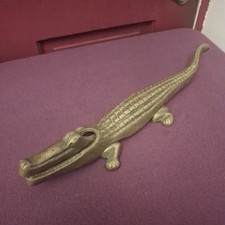 Vintage Brass Crocodile