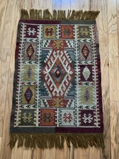 Kilim Wool Jute Area Rug
