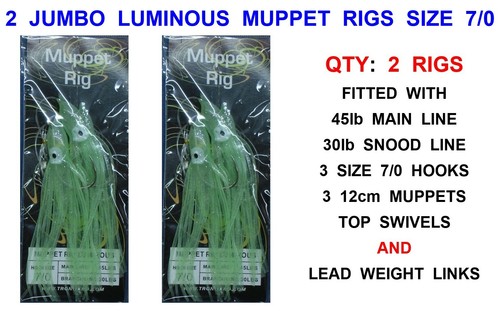 Jumbo luminous muppet rigs - 2,