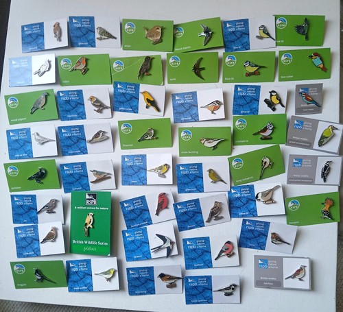 Rspb enamel pin badges - 45,