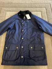 Barbour Retail Beaufort Wax Jacket. Size S. Navy. BNWT. RRP £299.
