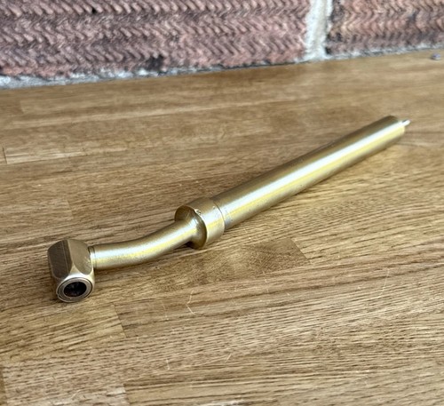 Vintage brass schrader - brass,