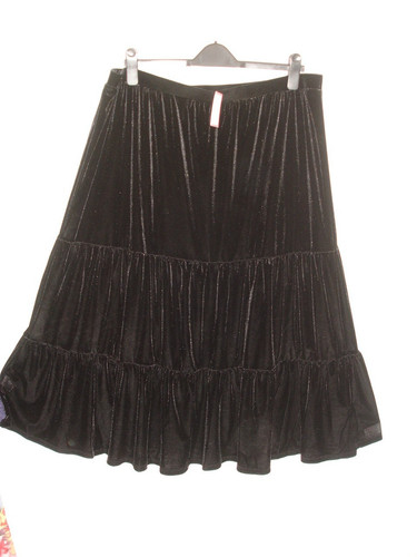 Ladies black velvet - black,
