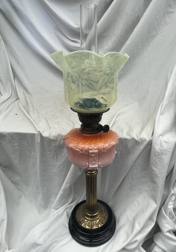 Antique edwardian brass glass - brass,
