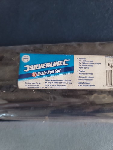 Sliverline drain rod set - set, 12