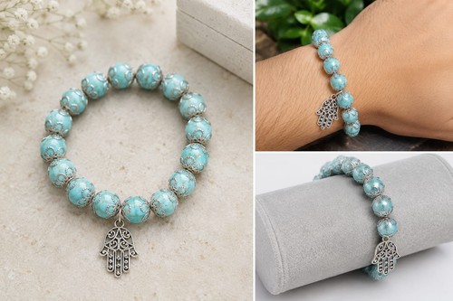 Turquoise color bead - bead, bracelet