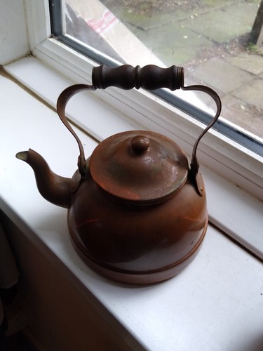 Vintage copper kettle - kettle, tagus