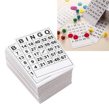 60pcs BINGO Game Cards   Single 60 Sheets without repeat Single Design