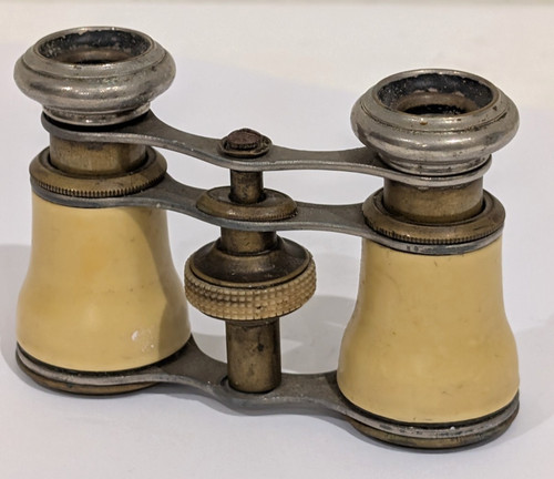 Antique brass faux ivory - brass,