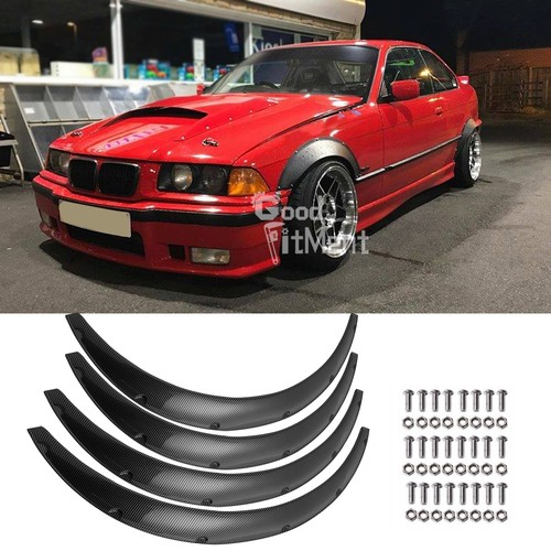 4pcs carbon fiber look - carbon,