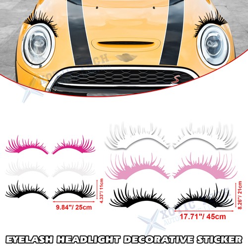 Eyelash car sticker - eyelash, headlight