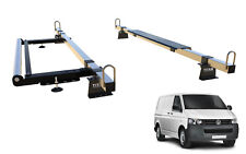 VW Transporter T5 & T6 Van Roof Rack 2 Bars With Roller Kit, Construction Grade 