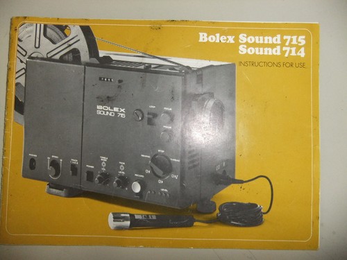 Instructions cine projector