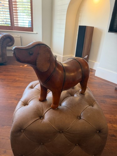 Vintage leather basset - vintage,