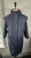 Jack Murphy Malvern Coat UK 4-6 Blue Waterproof Jacket Hooded