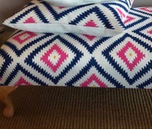 Footstool covered andrew - footstool,