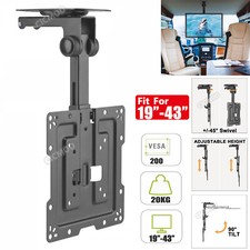 TV Bracket Ceiling Roof Mount Folding Swivel Tilt For 19-43" LED/LCD Caravan Bus