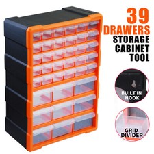 39 Multi Drawer Small Parts Storage Cabinet Unit Organiser Garage Tool Box UK