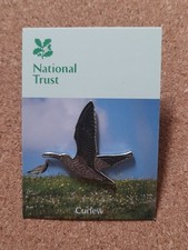 National Trust LONGSHAW Curlew Charity Pin Badge RSPB Interest
