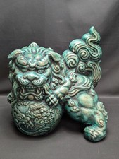 Large Ceramic Foo Dog Statue