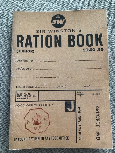 Sir winston ration book - ration,