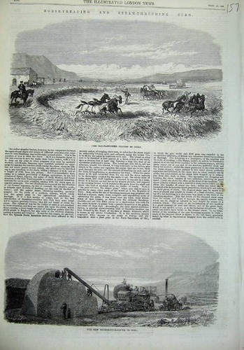 Old antique print 1869 - old,