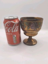 Antique Gold Lustre Drinking Goblet With Hand Painted Decoration RF600#9