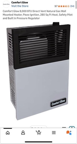Comfort glow 8000 btu direct - comfort,
