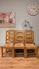 Set of 6 Solid Oak Farmhouse